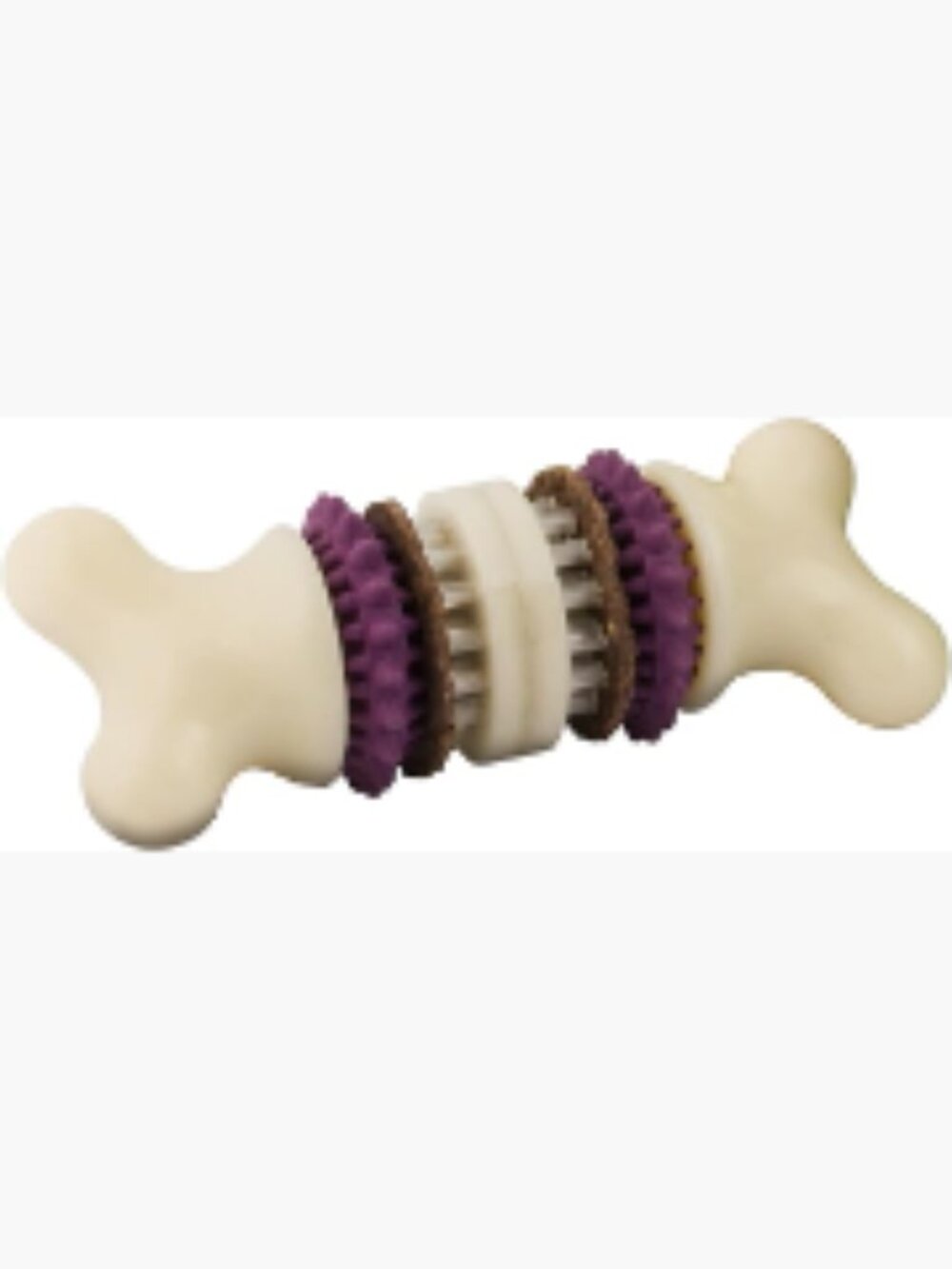 Treat Holding Dog Chew Toy for Hard Chewers - Nylon & Rubber - Helps Clean Teeth
